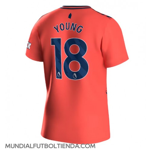 Camiseta Everton Ashley Young #18 Segunda Equipación Replica 2023-24 mangas cortas